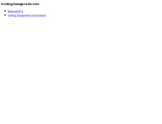 hosting.bluegenesis.com screenshot