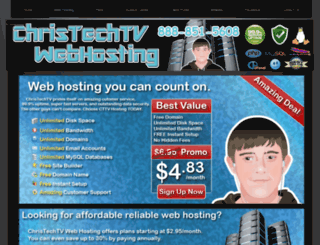 hosting.christechtv.com screenshot