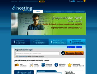 hosting.com.ve screenshot