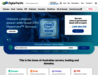 hosting.digitalpacific.com.au screenshot