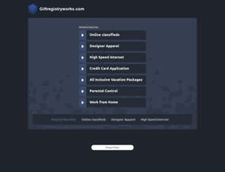 hosting.giftregistryworks.com screenshot