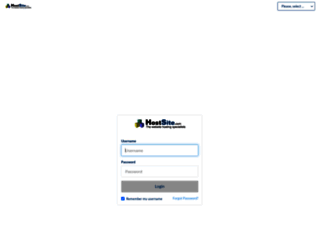 hosting.hostsite.com screenshot