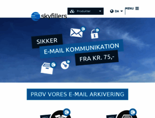 hosting.skyfillers.com screenshot