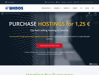 hosting.wedos.com screenshot
