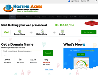 hostingacres.com screenshot