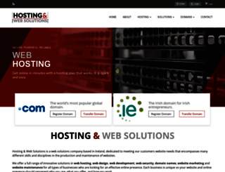 hostingandwebsolutions.com screenshot