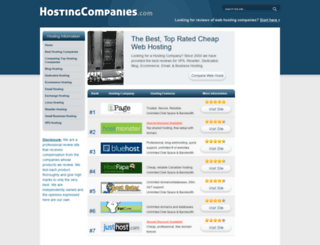 hostingcompanies.com screenshot