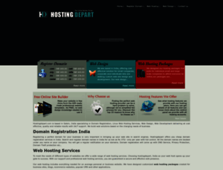 hostingdepart.com screenshot
