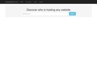 hostingdetector.com screenshot