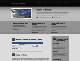 hostingenmexico.mx screenshot