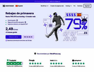 hostinger.es screenshot