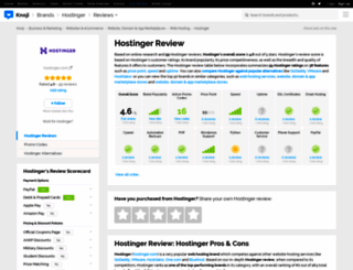 hostinger.knoji.com screenshot