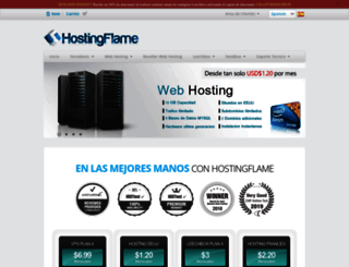hostingflame.org screenshot