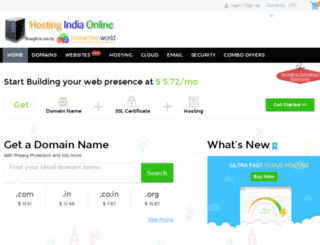 hostingindiaonline.com screenshot