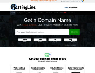 hostingline.in screenshot