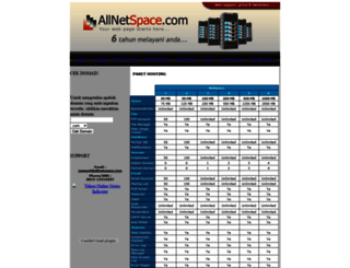 hostingmurah.allnetspace.com screenshot