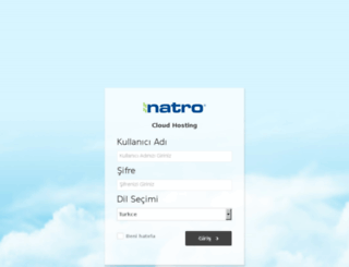 hostingpanel.natro.com screenshot