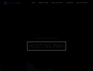 hostingpari.com screenshot