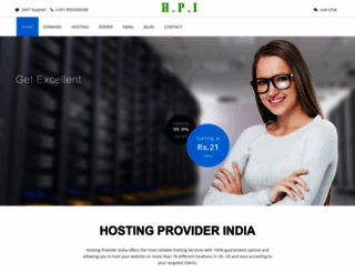 hostingproviderindia.com screenshot