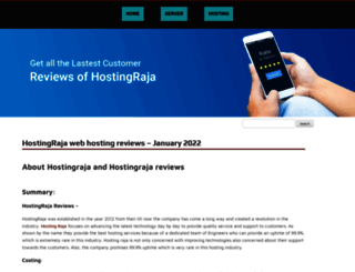 hostingraja.review screenshot