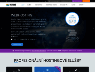 hostingsolutions.cz screenshot