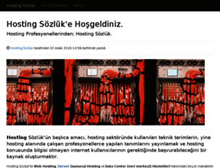 hostingsozluk.com screenshot