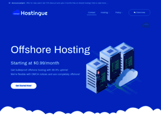 hostingue.net screenshot