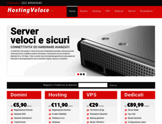 hostingveloce.it screenshot