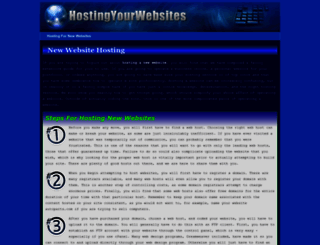 hostingyourwebsites.com screenshot