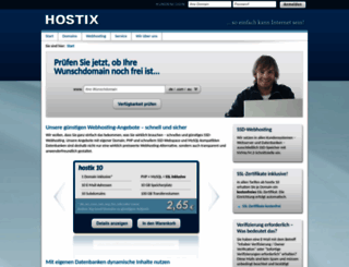 hostix.de screenshot