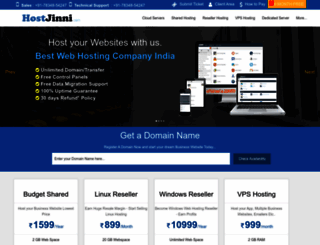 hostjinni.com screenshot