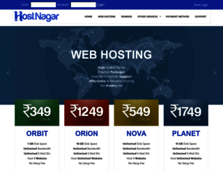 hostnagar.com screenshot