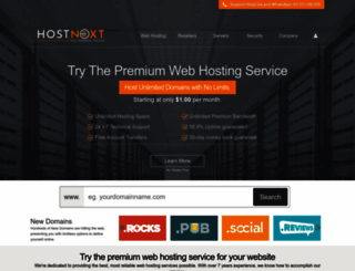 hostnex.net screenshot
