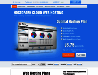 hostopark.com screenshot