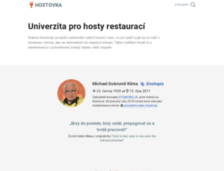 hostovka.cz screenshot