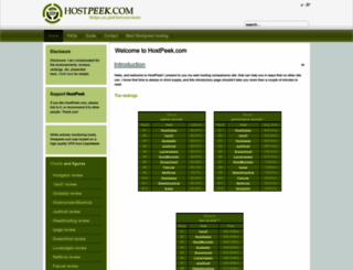 hostpeek.com screenshot