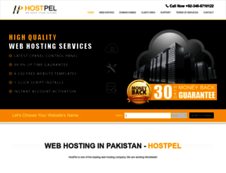 hostpel.com screenshot