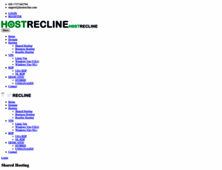 hostrecline.com screenshot