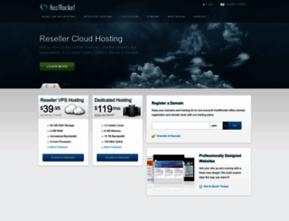 hostrocket.com screenshot