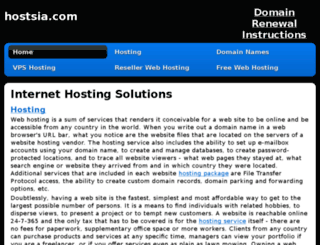 hostsia.com screenshot