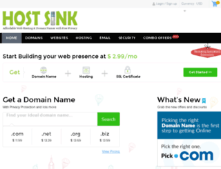 hostsink.com screenshot