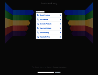 hostsleek.org screenshot