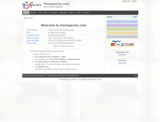 hostspectra.com screenshot