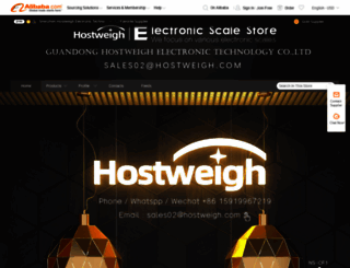 hostweigh.en.alibaba.com screenshot