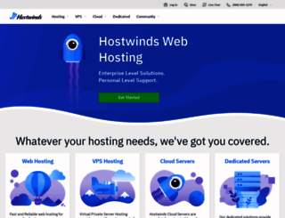 hostwinds.com screenshot
