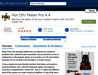 hot-cpu-tester-pro.informer.com screenshot