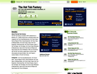 hot-tub-factory-the.hub.biz screenshot