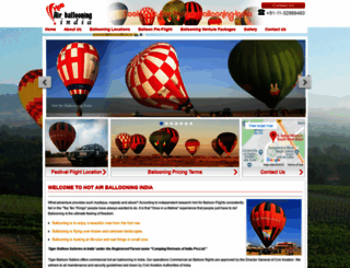 hotairballooning-india.com screenshot