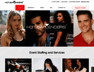 hotbartenders.com screenshot