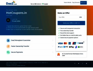 hotcoupons.in screenshot